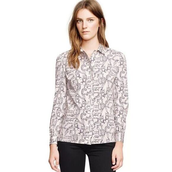 Tory Burch Angelique Blouse in Celestial Frentera - Picture 2 of 9